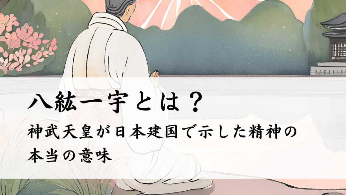 八紘一宇とは？神武天皇が日本建国で示した精神の本当の意味