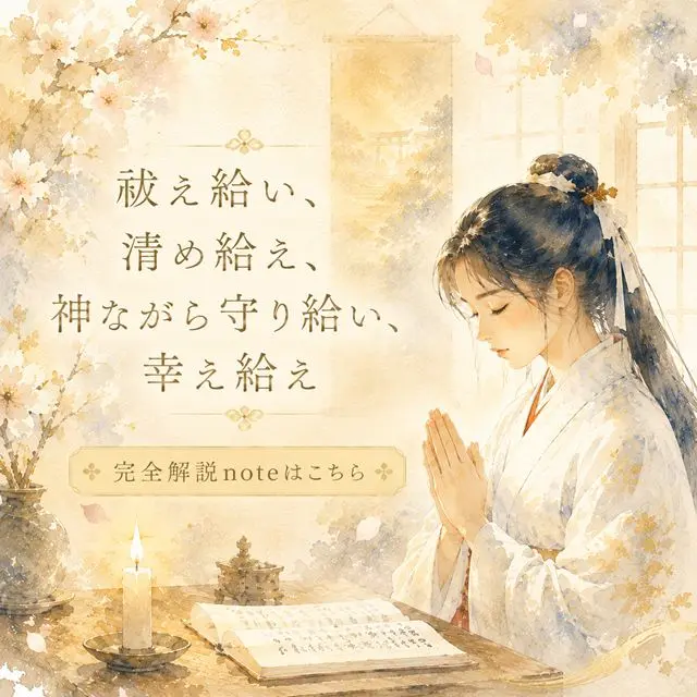 「祓え給い、清め給え」完全解説 note