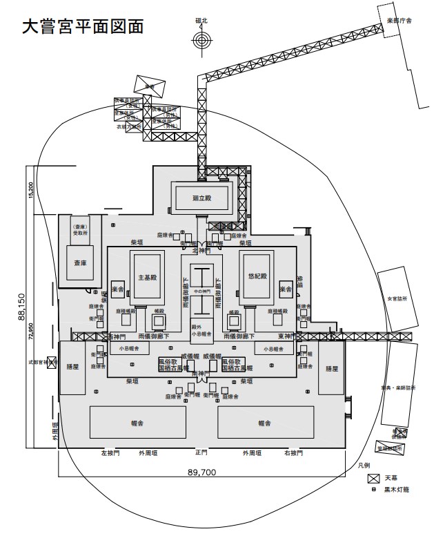 大嘗宮平面図面