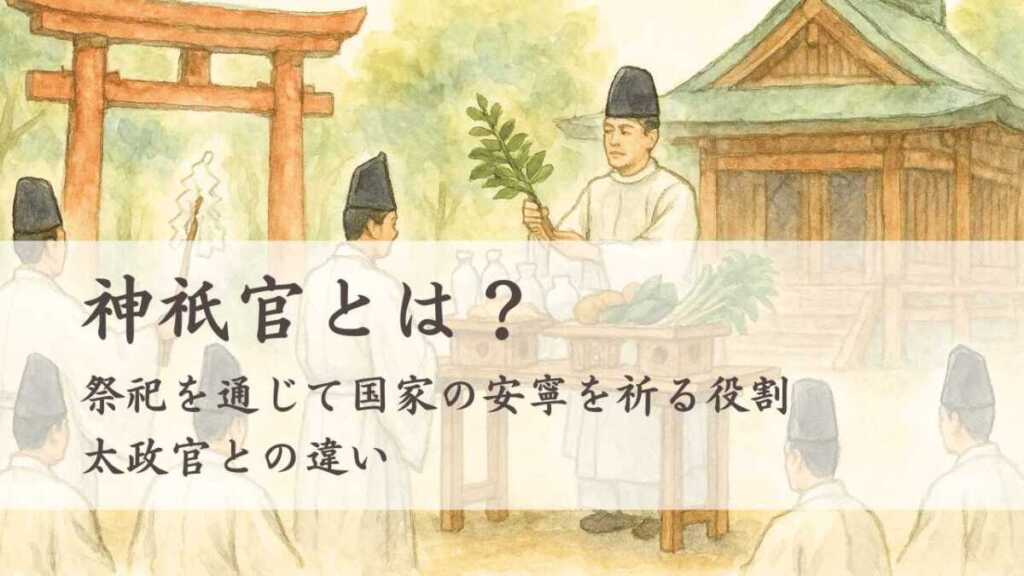 神祇官とは？（じんぎかん）仕事内容やとの違い