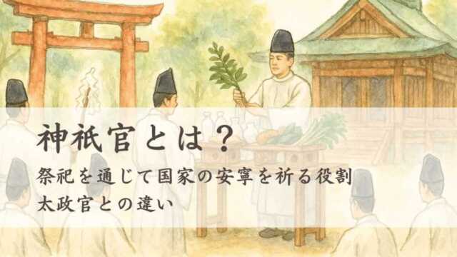 神祇官とは？仕事内容や太政官との違い