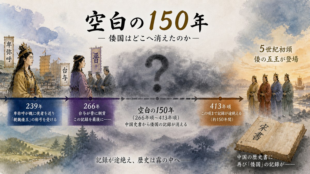 空白の150年とは？3世紀後半〜5世紀初頭、日本の歴史記録が消えた謎の時代