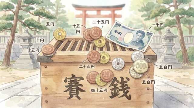 お賽銭の金額はいくらがいい？意味や神様に失礼ない額を考える