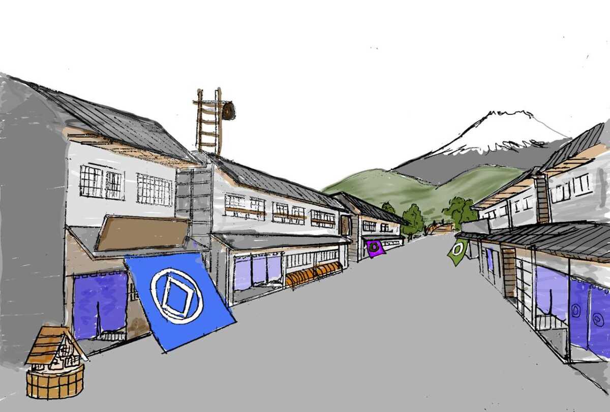 宿場町とは？本陣や旅籠などの宿泊施設、物流の問屋場や宿継ぎ、商売などの要所